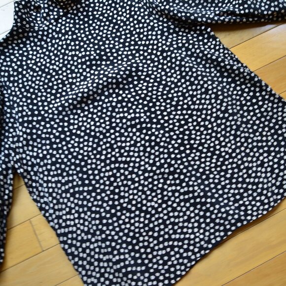 COS Womens Black Cupro Blend Blouse High Neck Back Buttoned US 14 - Picture 3 of 12